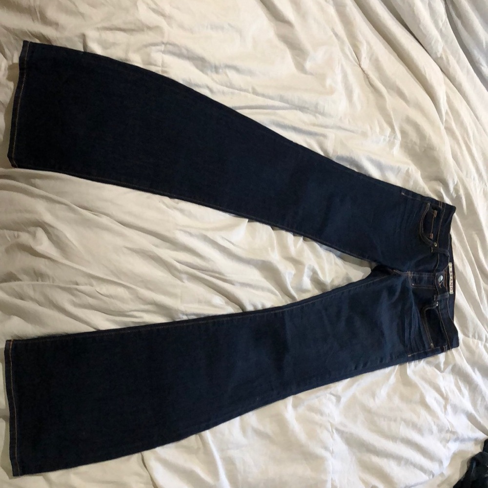J Brand mid-rise straight leg jeans